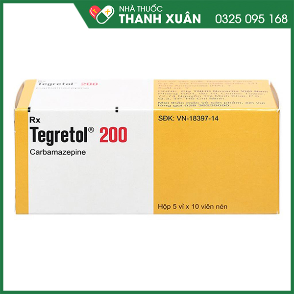 Tegretol CR 200 trị động kinh, đau dây thần kinh, hưng cảm